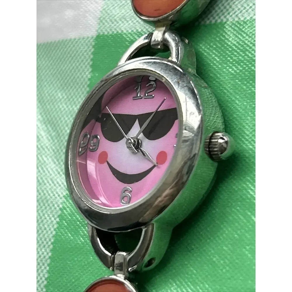 Accutime Emoji Silver Tone Women’s Quartz Watch